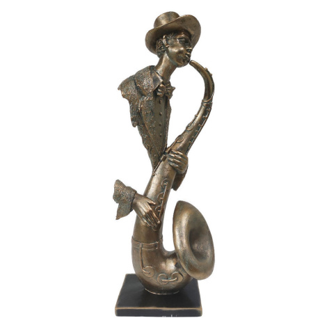 Signes Grimalt  Saxofónový Hudobník Postava  Sochy Zlatá