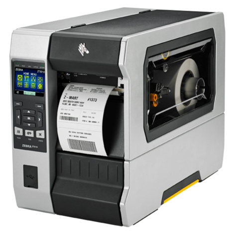 Zebra ZT610 ZT61046-T2E0200Z, label printer, 24 dots/mm (600 dpi), peeler, rewind, disp. (colour