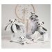 Plyšová panda na maznanie Attrape-Rêves Doudou et Compagnie sivá v darčekovom balení 20 cm od 0 