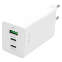 FIXED FIXCG65-2CU-WH SIETOVA GAN NABIJACKA S 2XUSB-C A USB VYSTUPOM, PODPORA PD, 65W, BIELA