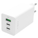 FIXED FIXCG65-2CU-WH SIETOVA GAN NABIJACKA S 2XUSB-C A USB VYSTUPOM, PODPORA PD, 65W, BIELA