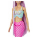 Mattel Barbie Rozprávková bábika s dlhými vlasmi - morská panna
