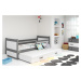 BMS Detská posteľ s prístelkou RICO 2 | 90 x 200 cm FARBA KONŠTRUKCIE: Grafit, DOPLNKOVÁ FARBA: 