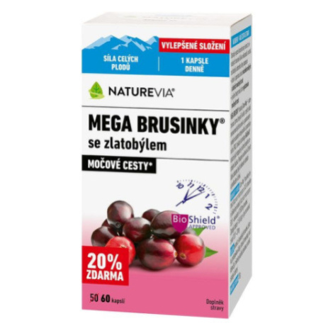 NATUREVIA Mega brusnice so zlatobyľou 60 kapsúl