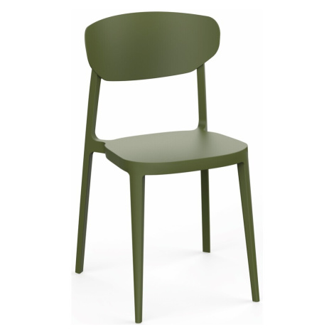 Jedálenská stolička MARE Zelená Rojaplast