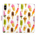 Flipové puzdro iSaprio - Ice Cream Pattern - iPhone X/XS