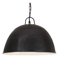 vidaXL Industriálna vintage závesná lampa 25W, čierna,okrúhla 41cm E27