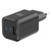 SWISSTEN GaN Travel Charger 2xUSB-C 65W PD + 1xUSB-A 18W QC čierna