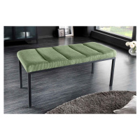 LuxD Dizajnová lavica Bailey 80 cm zelený menčester