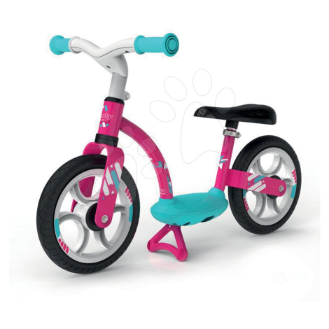 Smoby balančné odrážadlo Balance Bike Comfort Pink s kovovou konštrukciou a výškovo nastaviteľný