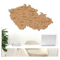 Korková mapa krajov Česka