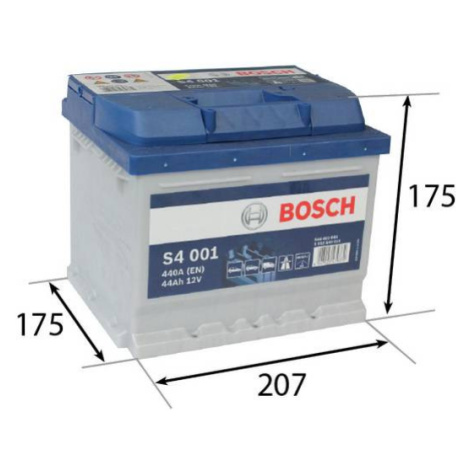 BOSCH S4 44Ah Autobatéria 12V , 440A , 0 092 S40 010