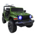 mamido Veľké elektrické autíčko Jeep X10 v zelenom prevedení, s dvoma motormi a kolískovou funkc