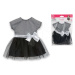 Oblečenie Evening Dress Black and Grey Ma Corolle pre 36 cm bábiku od 4 rokov