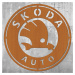 Drevený obraz - Znak loga Škoda