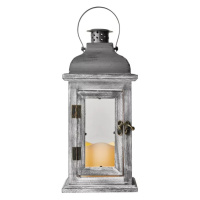 EMOS ZY2344 GREY WOOD LANTERN 1CAN FLIC 2AA