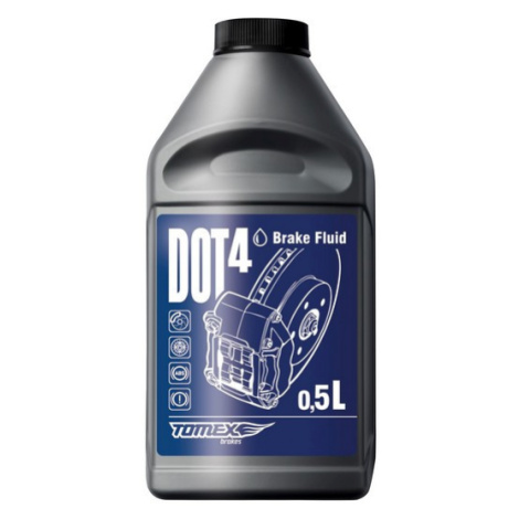 Brzdová kvapalina - DOT 4 0.5L TOMEX DOT 4 0.5L TOMEX