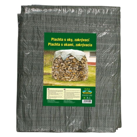 Nohel Garden Plachta s okami kašírovaná zelená 55 g, 3 x 5 m