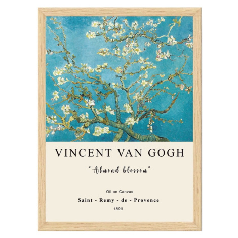 Plagát v ráme 55x75 cm Vincent van Gogh – Wallity