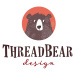 Toaletná taštička medveď Fred's Washbag ThreadBear z bavlny