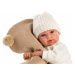 Llorens 63645 NEW BORN - realistická bábika bábätko so zvukmi a mäkkým látkovým telom - 36