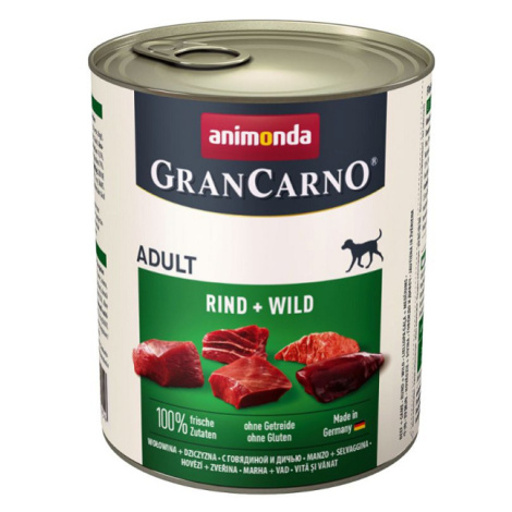 Animonda Gran Carno Adult hovädzie a divina 6 x 800 g