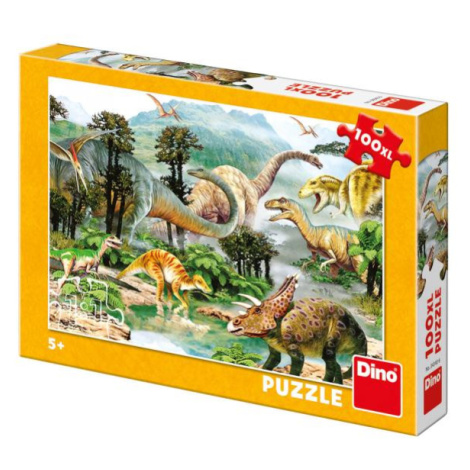 Dino život dinosaurov 100XL Puzzle