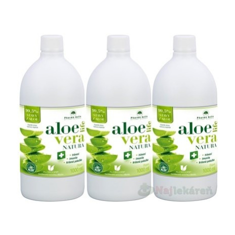 Pharma Activ AloeVeraLife NATURA AKCIA (2+1 ZADARMO), 3x1000ml