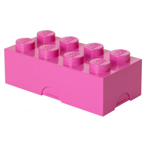 LEGO® Box na desiatu 10 x 20 x 7,5 cm ružový