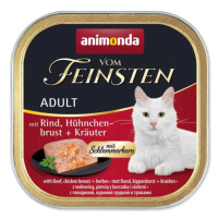 Paštéta Animonda Vom Feinstein Adult hovädzie a kuracie prsia s bylinkami 100g