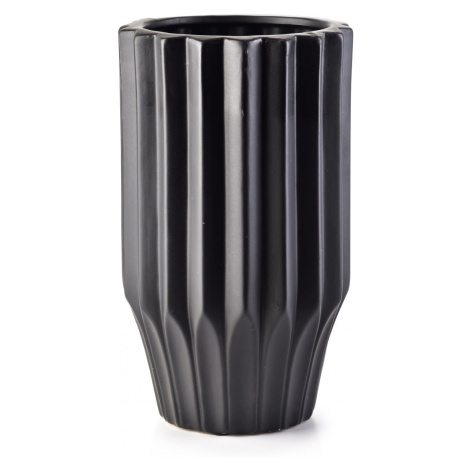 Keramická váza YVONNE 24,5 cm čierna