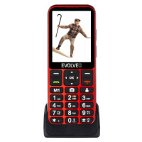 EVOLVEO EasyPhone LT s nabíjacím stojanom červený