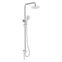 Mereo, Sprchový set s tyčou, biela hlavová sprcha a trojpolohová ručná sprcha CB95001SW1 CB95001