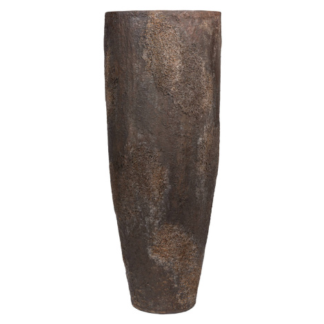 Kvetináč Dax, farba hnedá s vysokým leskom, viac veľkostí - PotteryPots Velikost: M - v. 60 cm,  Pottery Pots