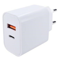 Solight USB A+C 20W fast charger univerzálny napájací adaptér