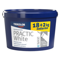 TRIKOLOR PRACTIC WHITE - Klasická interiérová farba pre nenáročné priestory biela, 18+2 kg zadar