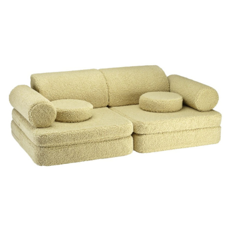 Zelená detská pohovka z textílie buklé 132 cm Settee – Wigiwama