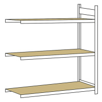 Regál s veľkým rozpätím, s drevotrieskovou doskou, výška 2000 mm SCHULTE