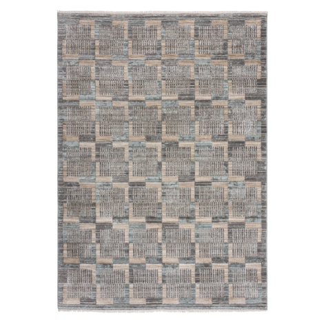 Sivo-béžový koberec 160x240 cm Evelyn Blocks – Flair Rugs