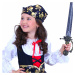 Rappa Detský kostým Pirátka so šatkou, veľ. S