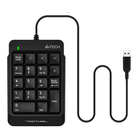 A4tech FK13P FStyler, numerická klávesnica, USB, čierna