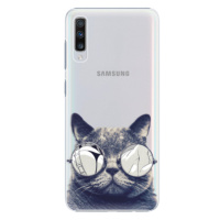 Plastové puzdro iSaprio - Crazy Cat 01 - Samsung Galaxy A70
