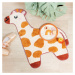 Oranžovo-béžový detský bavlnený koberec Sass & Belle Giraffe, 57x 80 cm