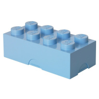 LEGO® box na desiatu 8 - bledomodrá  100 x 200 x 75 mm