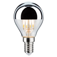 LED žiarovka E14 827 hlavové zrkadlo strieborná 4,8 W stmievateľná