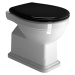 GSI - CLASSIC WC sedátko, Soft Close, čierna/chróm MSC87CN20