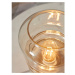 Hnedá stolová lampa so skleneným tienidlom (výška  23 cm) Verona – it's about RoMi