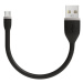 Satechi kábel Flexible USB to Micro USB 0.15m - Black