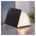 Rozkladacie svetlo "Smart Book" mini, čierna koža - Gingko