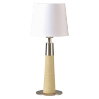 HerzBlut Conico stolná lampa biela dub 44 cm